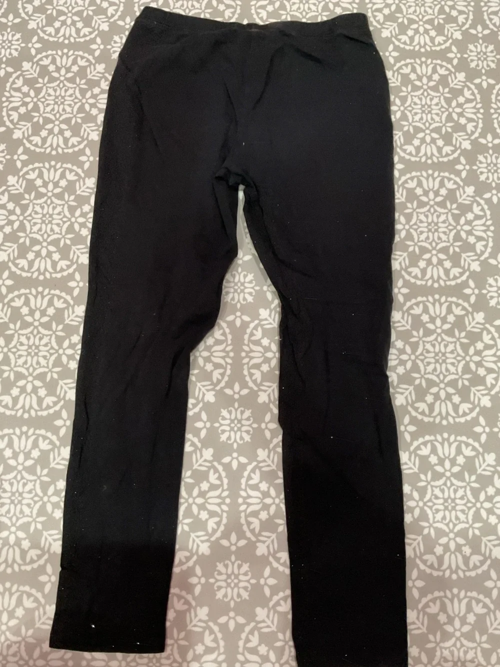 Faded Glory Girls Black Leggings Size L (10/12) Good Condition